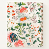 Elegant Floral Pattern Monogram Notitieboek (Achterkant)
