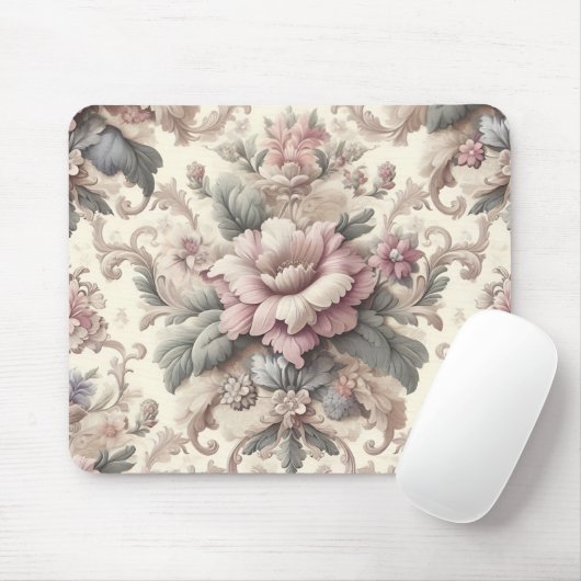 Elegant Floral Pattern Muismat (Met muis)