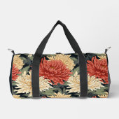 Elegant Floral Pattern Persoonlijke naam Plunjezak (Voorkant)