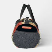 Elegant Floral Pattern Persoonlijke naam Plunjezak (Rechts)