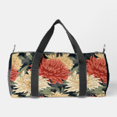 Elegant Floral Pattern Persoonlijke naam Plunjezak (Achterkant)