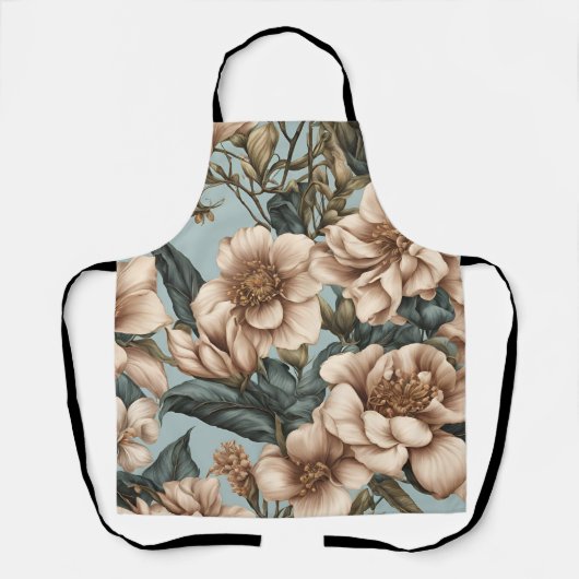 Elegant Floral Pattern Schort (Voorkant)