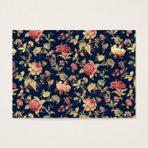 Elegant  Floral Pattern Sjabloon Chubby Visitekaartje