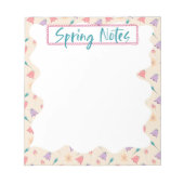 Elegant Floral Pattern Spring Notes Notitieblok (Voorkant)