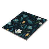 Elegant Floral Pattern Tegeltje (Zijkant)