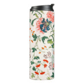 Elegant Floral Pattern Thermosbeker (Gedraaid links)