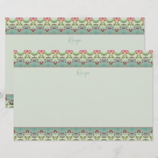 Elegant Floral Pattern Trimmed Briefpapier