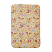 Elegant Floral Pattern with Red and Blue Leaves Badmat (Voorkant Verticaal)