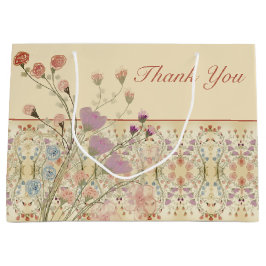 Elegant Floral Patterned Groot Cadeauzakje