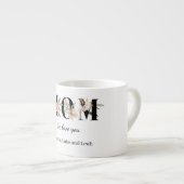 Elegant Floral Personalized Mom Espresso Mug (Devant droit)