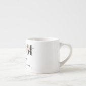 Elegant Floral Personalized Mom Espresso Mug (Droite)