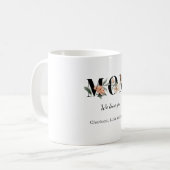 Elegant Floral Personalized Mom Mug Gift (Devant gauche)