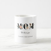 Elegant Floral Personalized Mom Mug Gift (Centre)