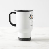 Elegant Floral Personalized Mom Travel Coffee Mug (Gauche)