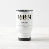 Elegant Floral Personalized Mom Travel Coffee Mug (Centre)