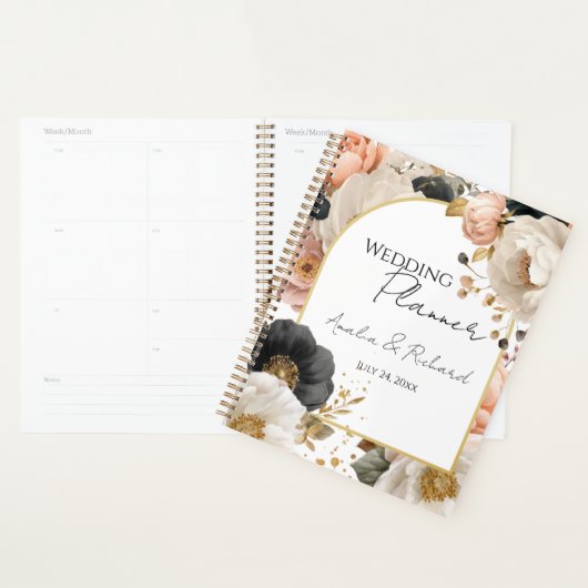 Elegant Floral Personalized Wedding Planner (Display)