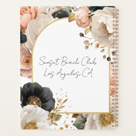 Elegant Floral Personalized Wedding Planner (Dos)