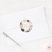 Elegant Floral Personalized Wedding Sticker (Envelop)
