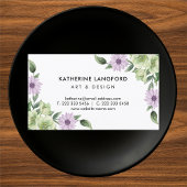 Élégant Floral Personnalisable Modèle Carte de vis