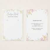 Élégant floral personnalisé Bijoux d'oreille (Devant & derrière)