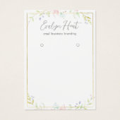 Élégant floral personnalisé Bijoux d'oreille (Devant)