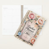 Élégant Floral Personnalisé enseignant planificate (Devant avec enveloppe)