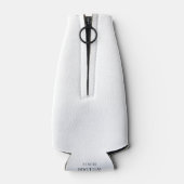 Élégant Floral Personnalisé Glacière de bouteille (Dos)