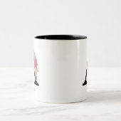 Elégant floral Personnalisé Monogramme Café Mug A (Centre)
