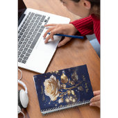 Élégant Floral Personnalisé Nom Carnet
