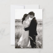 Elegant Floral Photo Wedding Save The Date (Dos)