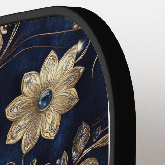 Elegant Floral Pickleball Paddle (Links Detail)