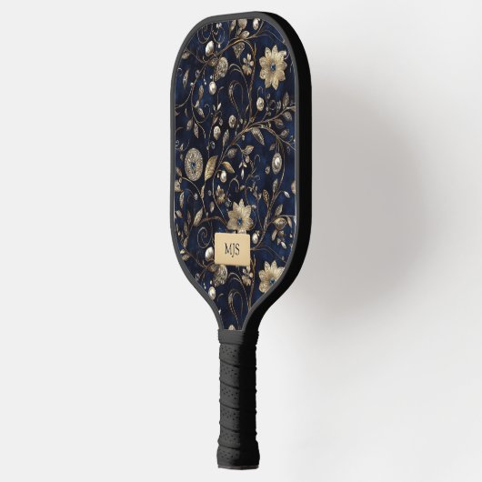 Elegant Floral Pickleball Paddle (Links)