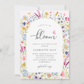 Elegant Floral Pink Vrijgezellenfeest Kaart (Voorkant)