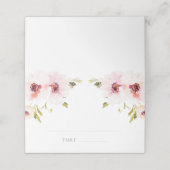 Elegant Floral Place Card (Buitenkant ongevouwen)