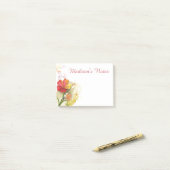 Elegant Floral Post-it® Notes (Op bureau)