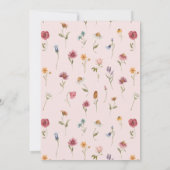 Elegant Floral Post Wedding Brunch Uitnodiging (Achterkant)