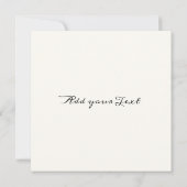 Elegant Floral Red Carnance Kaart (Achterkant)