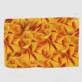 Elegant Floral Red en Gold Monsella Tulips Golfhanddoek (Horizontaal)