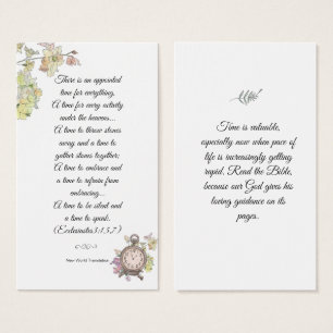 Élégant Floral Religieux Bible Sagesse Signet