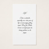 Élégant Floral Religieux Bible Sagesse Signet (Dos)