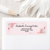 Elegant Floral Return Address Label (Insitu)