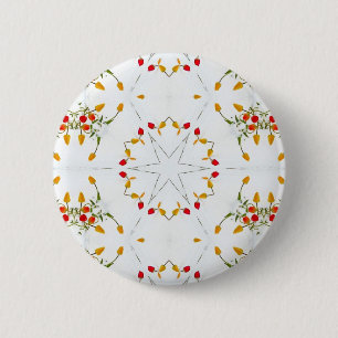 Elegant  Floral Ronde Button 5,7 Cm