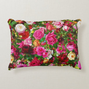 Elegant  Floral Roos Garden Blossom Accent Kussen