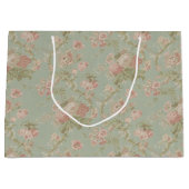 Elegant Floral Roos Groot Cadeauzakje (Voorkant)