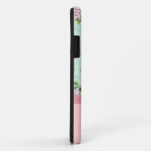 Elegant  Floral Roos Monogram Naam Meisje Case-Mate iPhone Case (Achterkant/rechts)