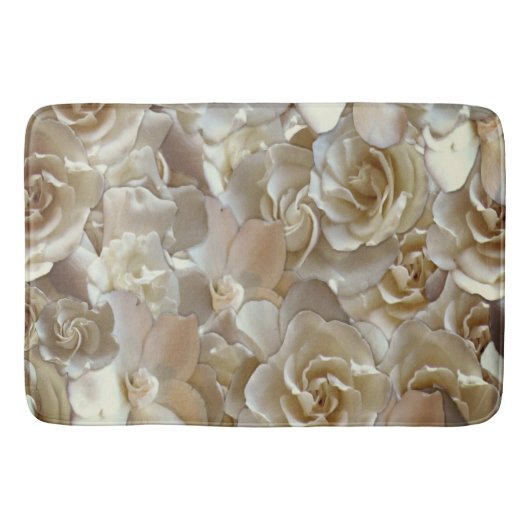 Elegant Floral Roos Petal Pattern Badmat (Voorkant)