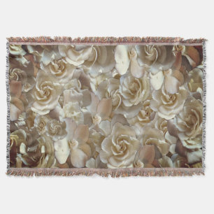 Elegant Floral Roos Petal Pattern Deken
