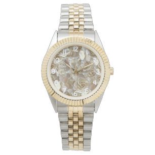 Elegant Floral Roos Petal Pattern Horloge