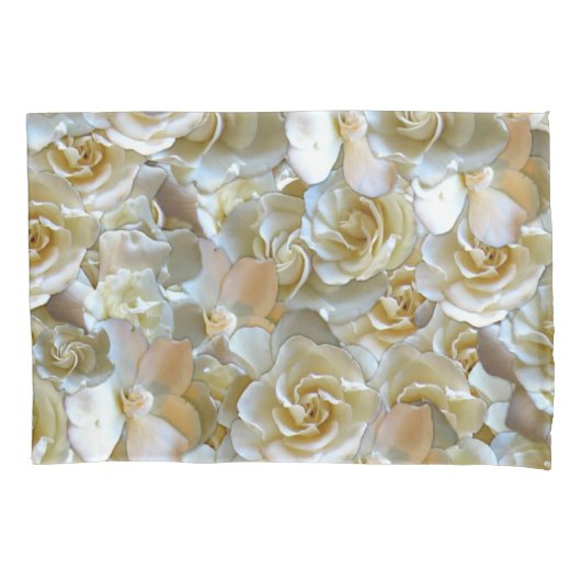 Elegant Floral Roos Petal Pattern Kussensloop (Voorkant)