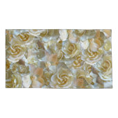 Elegant Floral Roos Petal Pattern Kussensloop (Achterkant-Links)